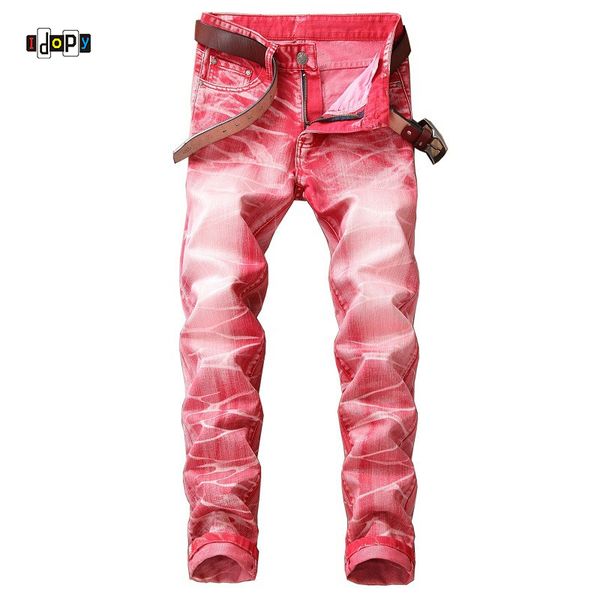 idopy swag mens designer brand hip hop jeans skinny stretch plus size washed high street washed slim fit hop pants for men, Blue 
idopy swag mens designer brand hip hop jeans skinny stretch plus size washed high street washed slim fit hop pants for men, Blue