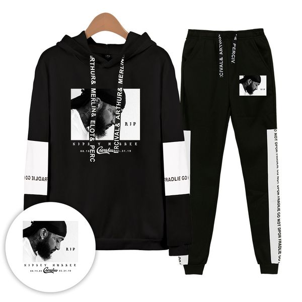 brand tracksuit fashion rapper nipsey hussle men sportswear two piece sets harajuku fleece thick hoodie+pants sporting suit male, Gray
brand tracksuit fashion rapper nipsey hussle men sportswear two piece sets harajuku fleece thick hoodie+pants sporting suit male, Gray