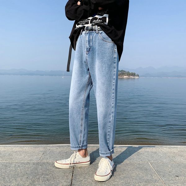 2020 new spring autumn men's fashion jeans casual stretch slim nine points jeans classic trousers denim pants male black blue
2020 new spring autumn men's fashion jeans casual stretch slim nine points jeans classic trousers denim pants male black blue
