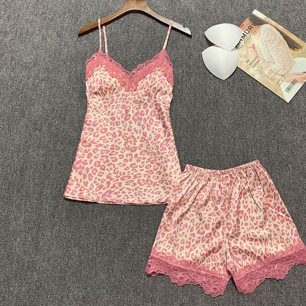 women's sleepwear pink leopard print pyjamas women lingerie summer sling shorts ladies pajamas sets night suit, Black;red
women's sleepwear pink leopard print pyjamas women lingerie summer sling shorts ladies pajamas sets night suit, Black;red