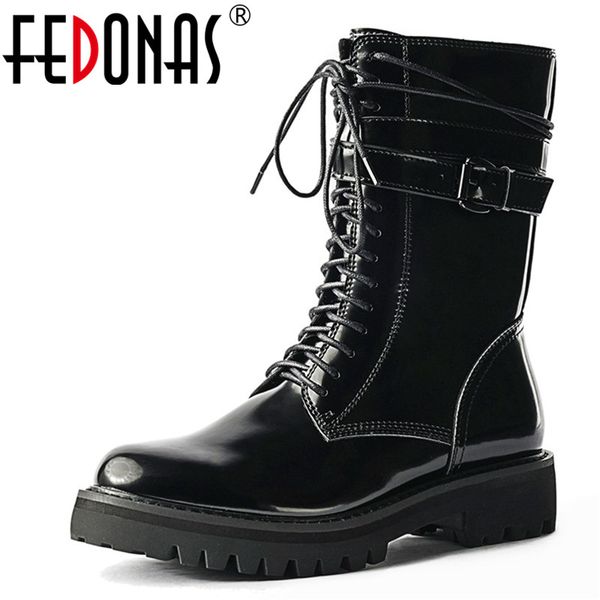 fedonas brand genuine leather metal buckle straps thick heel women ankle boots winter motorcycle short boots party shoes woman, Black
fedonas brand genuine leather metal buckle straps thick heel women ankle boots winter motorcycle short boots party shoes woman, Black