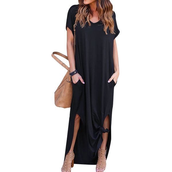 women's sleepwear women nightdress cotton solid color lingerie v neck short sleeve home clothing, Black;red
women's sleepwear women nightdress cotton solid color lingerie v neck short sleeve home clothing, Black;red