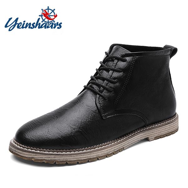 yeinshaars new autumn men boots winter high man casual ankle boot comfortable fashion men's shoes work plus size 38-47, Black
yeinshaars new autumn men boots winter high man casual ankle boot comfortable fashion men's shoes work plus size 38-47, Black