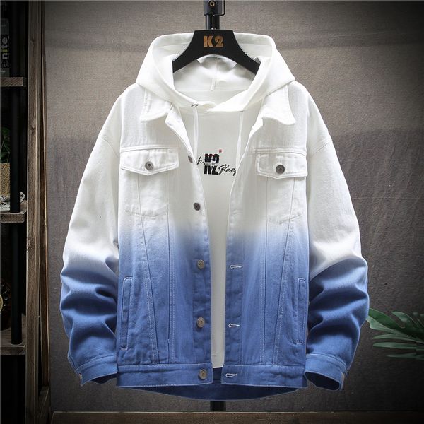 autumn cotton hip hop denim jacket men's fashion gradient color casual denim jacket men streetwear bomber mens outwear, Black;brown
autumn cotton hip hop denim jacket men's fashion gradient color casual denim jacket men streetwear bomber mens outwear, Black;brown