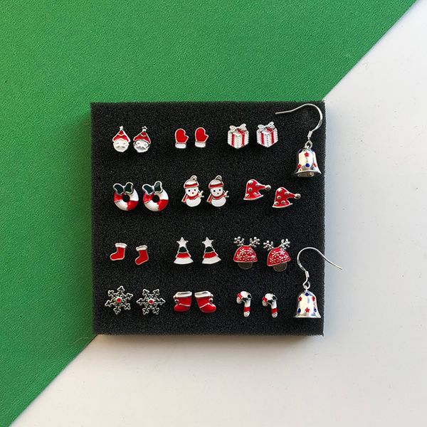 s925 silver needle lovely christmas sweet candy earrings snowman red gift box earrings mini delicate daily style, Golden;silver
s925 silver needle lovely christmas sweet candy earrings snowman red gift box earrings mini delicate daily style, Golden;silver