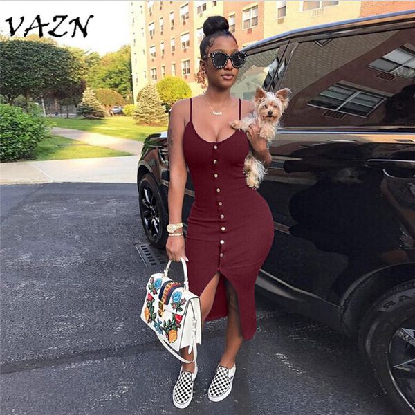 vazn 2020 fashion style women dress solid v-neck sleeveless bodycon midi dress vestido d8037, Black;gray
vazn 2020 fashion style women dress solid v-neck sleeveless bodycon midi dress vestido d8037, Black;gray