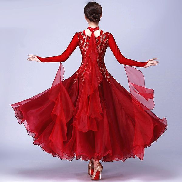 standard ballroom dance dress fringe viennese waltz dress for kids ballroom waltz dance wear women costumes foxtrot, Black;red
standard ballroom dance dress fringe viennese waltz dress for kids ballroom waltz dance wear women costumes foxtrot, Black;red