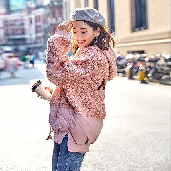in winter, korean version, short cotton jacket, chic cotton jacket, granular velvet, lamb and velvet jacket, Black
in winter, korean version, short cotton jacket, chic cotton jacket, granular velvet, lamb and velvet jacket, Black