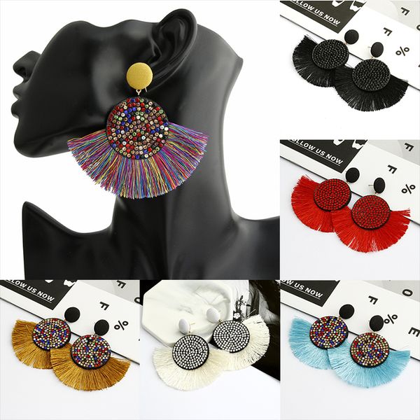 women crystal fan shaped tassel dangle earrings for ladies vintage ethnic bohemian long big fringe statement drop earring boho jewe, Silver
women crystal fan shaped tassel dangle earrings for ladies vintage ethnic bohemian long big fringe statement drop earring boho jewe, Silver