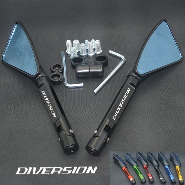 universal motorcycle mirror cnc side rearview for xj6 diversion