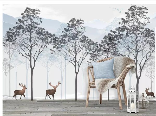 new style forest landscape background wall 3d murals wallpaper for living room
new style forest landscape background wall 3d murals wallpaper for living room