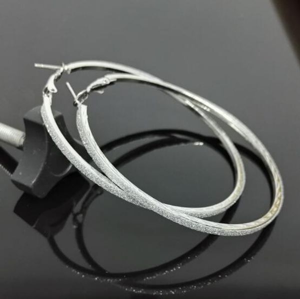 new european and american vintage simple wind exaggerated ear ring frosted earrings fashion classic elegant, Silver
new european and american vintage simple wind exaggerated ear ring frosted earrings fashion classic elegant, Silver