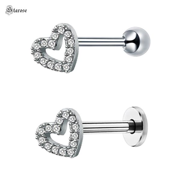starose 1pc 1.0x6mm crystal heart labret lip ring ear piercing oreja nose piercing helix tragus earrings nose ring stud, Slivery;golden
starose 1pc 1.0x6mm crystal heart labret lip ring ear piercing oreja nose piercing helix tragus earrings nose ring stud, Slivery;golden