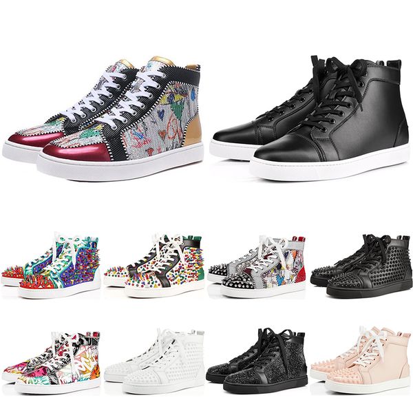 2019 luxury designer shoes studded spikes flats shoes red bottoms mens womens party lovers genuine leather sneakers casual sneakers, Black
2019 luxury designer shoes studded spikes flats shoes red bottoms mens womens party lovers genuine leather sneakers casual sneakers, Black