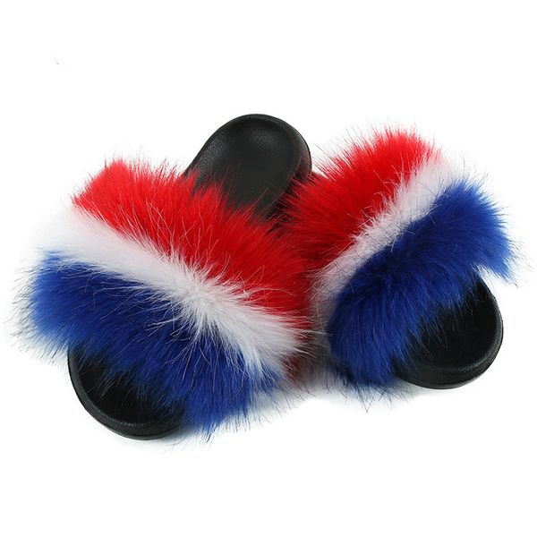 new luxury fur slides women summer faux fox fur slippers home furry flat sandals indoor flip flops fluffy house shoes woman, Black
new luxury fur slides women summer faux fox fur slippers home furry flat sandals indoor flip flops fluffy house shoes woman, Black
