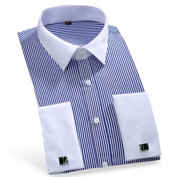 plus size 4xl fashion long sleeve men french cuff dress shirt white collar striped/twill solid formal classic business men shirt, White;black
plus size 4xl fashion long sleeve men french cuff dress shirt white collar striped/twill solid formal classic business men shirt, White;black