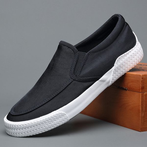 men's canvas sneakers casual shoes spring/summer men shoes solid slip-on driving flats mens walking, Black
men's canvas sneakers casual shoes spring/summer men shoes solid slip-on driving flats mens walking, Black