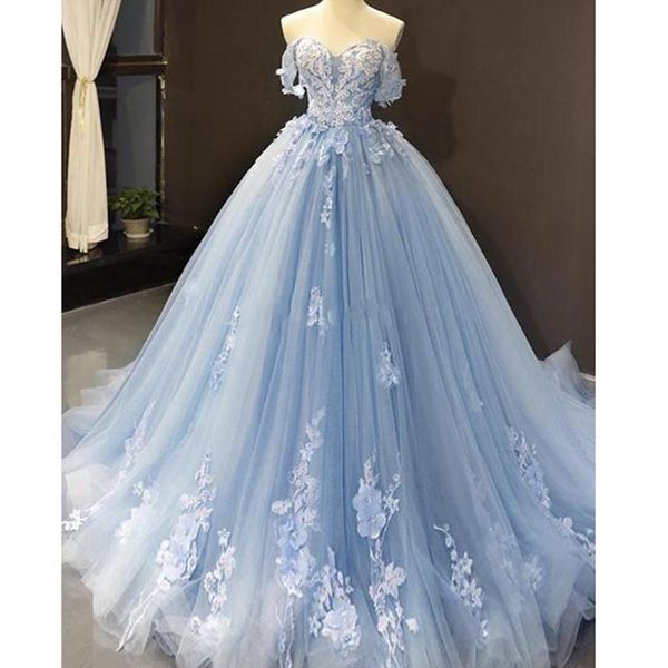 real image princess wedding quinceanera dresses a line off shoulder lace 3d applique sweet 16 gowns sweep train backless bridal gowns, White
real image princess wedding quinceanera dresses a line off shoulder lace 3d applique sweet 16 gowns sweep train backless bridal gowns, White