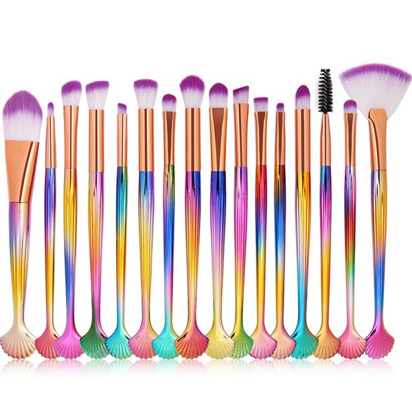 fashion 16pcs makeup brush sets foundation eye shadow lip contour blending cute shell brush beauty make up tool kits
fashion 16pcs makeup brush sets foundation eye shadow lip contour blending cute shell brush beauty make up tool kits