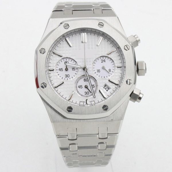 2020 7 colors 6 -pin quartz watch royal oak small dial work button available men 41mm tick movement clock stainless steel battery watches, Slivery;brown
2020 7 colors 6 -pin quartz watch royal oak small dial work button available men 41mm tick movement clock stainless steel battery watches, Slivery;brown
