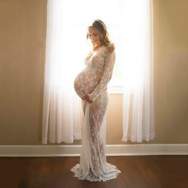 maternity pgraphy props maxi maternity gown v-neck lace dresses pregnancy dress fancy shooting p pregnant clothes, White
maternity pgraphy props maxi maternity gown v-neck lace dresses pregnancy dress fancy shooting p pregnant clothes, White