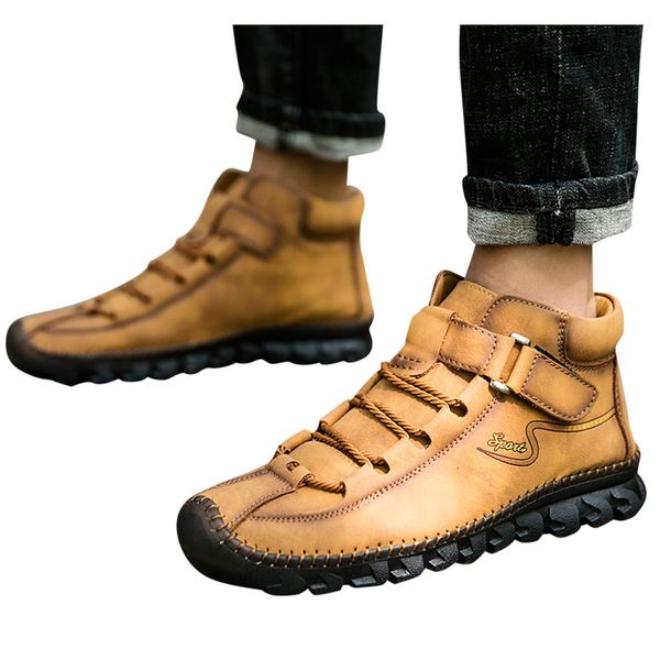 retro combat boots men's casual shoes breathable socks locomotive tooling shoe, Black
retro combat boots men's casual shoes breathable socks locomotive tooling shoe, Black