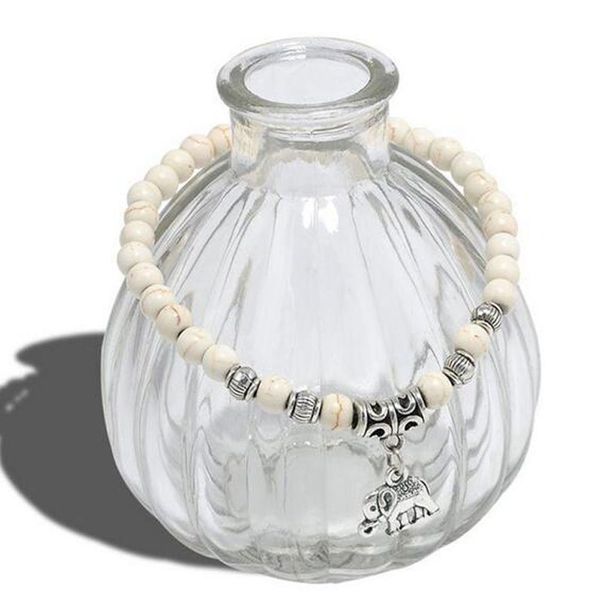 wholesale- tibetan tibet silver elephant pendant white turquoise beads 6mm elastic bracelet bangles for women pulseiras boho jewelry gift, Golden;silver
wholesale- tibetan tibet silver elephant pendant white turquoise beads 6mm elastic bracelet bangles for women pulseiras boho jewelry gift, Golden;silver