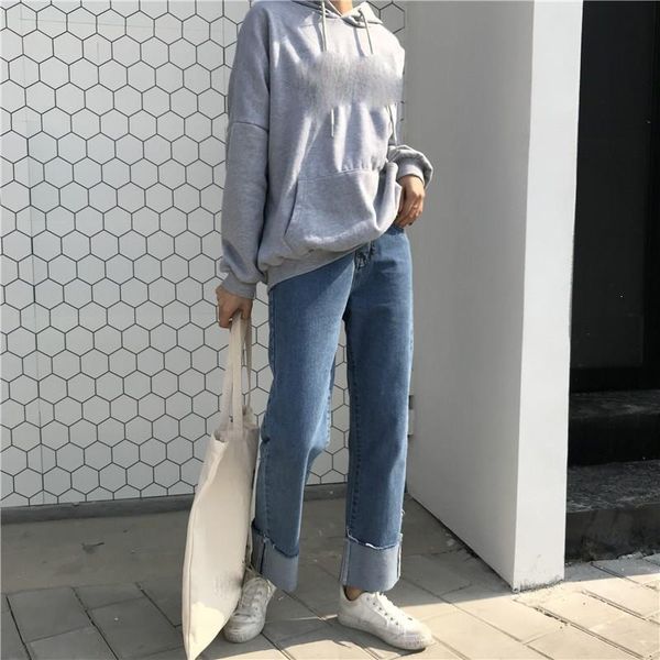 fall women blue pockets straight pants korean patchwork high waist denim pants casual loose all-match wide leg
fall women blue pockets straight pants korean patchwork high waist denim pants casual loose all-match wide leg