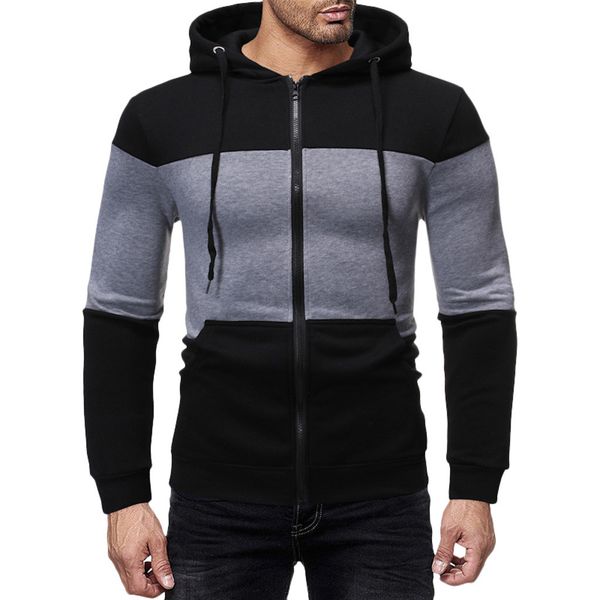 men's jackets 2021 men hoodies autum winter long sleeve slim fit male hooded sweatshirt patchwork outwear blouse tracksuit, Black;brown
men's jackets 2021 men hoodies autum winter long sleeve slim fit male hooded sweatshirt patchwork outwear blouse tracksuit, Black;brown