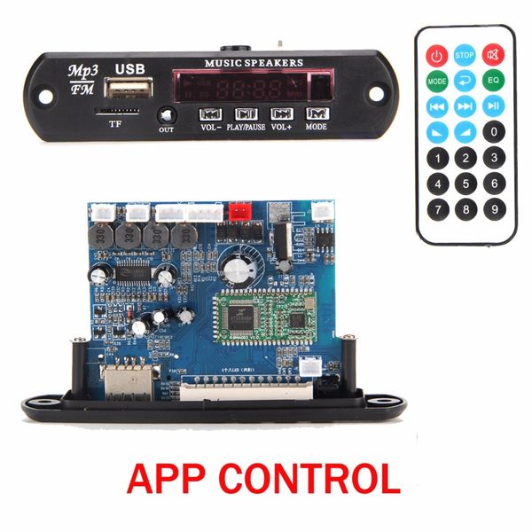 app control bluetooth 4.0 mp3 decoding board module 2*10w power amplifier tf card usb fm ape flac wav wma decoder board red led 
app control bluetooth 4.0 mp3 decoding board module 2*10w power amplifier tf card usb fm ape flac wav wma decoder board red led