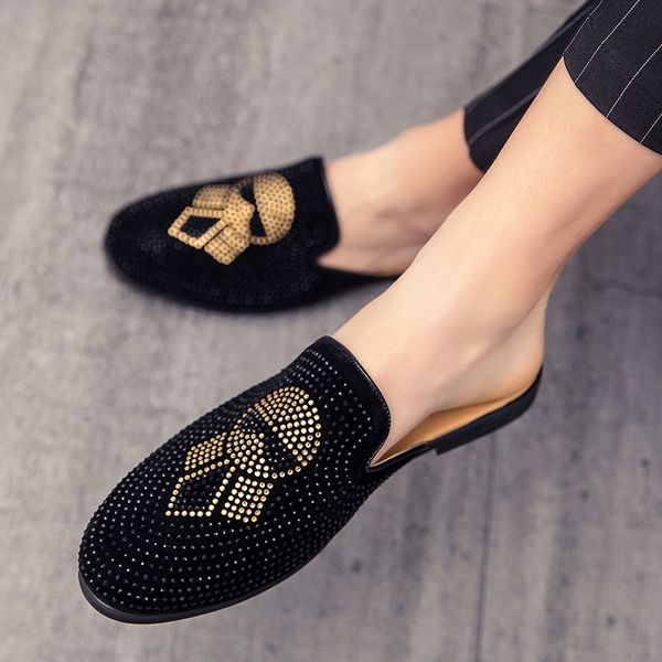 2020 popular men casual shoes rubber half slippers mens half drag men loafers footwear slip on casual sneakers, Black
2020 popular men casual shoes rubber half slippers mens half drag men loafers footwear slip on casual sneakers, Black