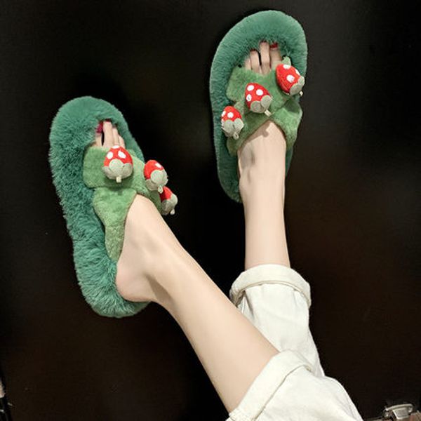 women's plus size 2020 autumn and winter new fashion wear wool shoes wild korean version of home fruit cotton slippers, Black
women's plus size 2020 autumn and winter new fashion wear wool shoes wild korean version of home fruit cotton slippers, Black