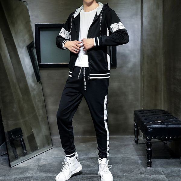 winter clothes men vettement homme tracksuit men set 2019 hoodies+pants set tracksuit sport suit casual sportswear suit, White;black
winter clothes men vettement homme tracksuit men set 2019 hoodies+pants set tracksuit sport suit casual sportswear suit, White;black