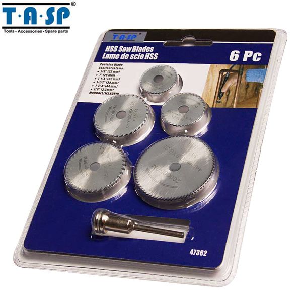 tasp 6pcs mini circular saw blade set hss cutting disc rotary tool accessories compatialble for dremel - wood plastic aluminum
tasp 6pcs mini circular saw blade set hss cutting disc rotary tool accessories compatialble for dremel - wood plastic aluminum
