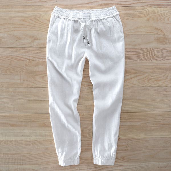 2019 men's summer pants men anti-microbial healthy linen pants casual breathable slim flax men trousers, Black
2019 men's summer pants men anti-microbial healthy linen pants casual breathable slim flax men trousers, Black