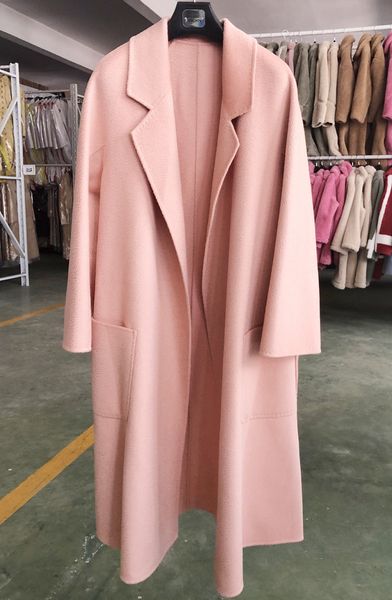 2019 high-end water ripple cashmere coat female long section europe and america bathrobe autumn and winter coat female double-sided, Black
2019 high-end water ripple cashmere coat female long section europe and america bathrobe autumn and winter coat female double-sided, Black