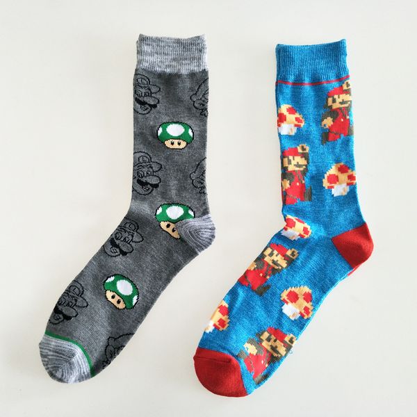 cartoon super mario jacquard sock mushroom fashion novelty personalized men socks comfort sweat absorbent happy cotton crew sock, Black
cartoon super mario jacquard sock mushroom fashion novelty personalized men socks comfort sweat absorbent happy cotton crew sock, Black