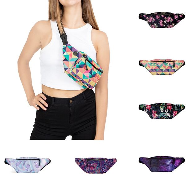 3d printed waist bag fashion adjustable with outdoor pockets women shoulder bags chest bag messenger crossbody bags 6 colors
3d printed waist bag fashion adjustable with outdoor pockets women shoulder bags chest bag messenger crossbody bags 6 colors