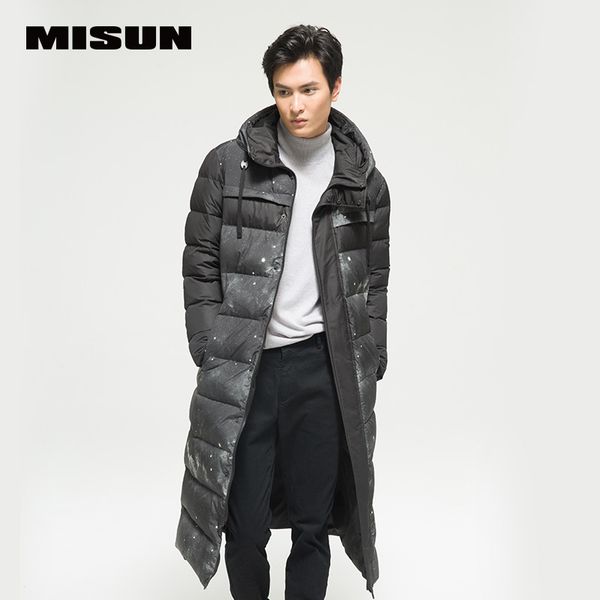 misun 2016 print patchwork long paragraph ultra slim thickening down coat male lovers design, Black
misun 2016 print patchwork long paragraph ultra slim thickening down coat male lovers design, Black