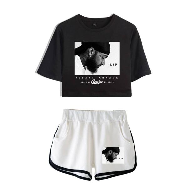 2019 nipsey hussle 2 piece set women harajuku streetwear hip hop shorts t-shirt two piece sets female crop and pants, White
2019 nipsey hussle 2 piece set women harajuku streetwear hip hop shorts t-shirt two piece sets female crop and pants, White