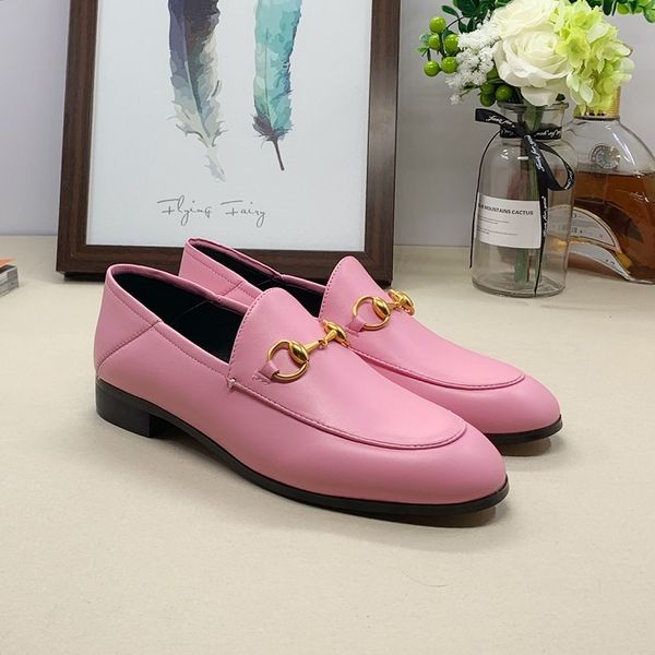 with box) classic mens womens pink leather loafer designer shoes elongated toe horsebit stitched detail loafer for men women size 35-46
with box) classic mens womens pink leather loafer designer shoes elongated toe horsebit stitched detail loafer for men women size 35-46