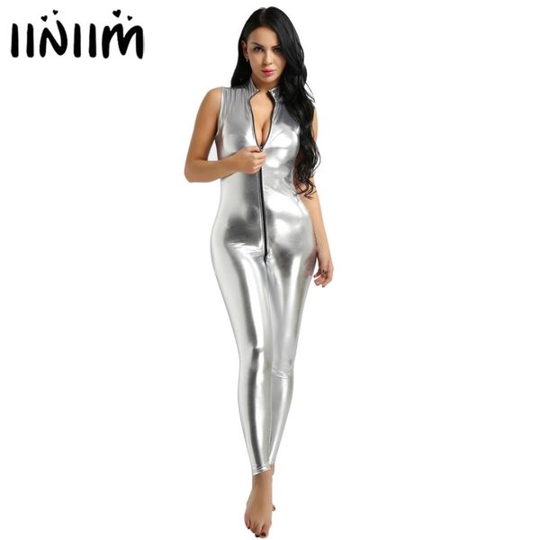 womens clothing femme wetlook party costume catsuit cocktail faux leather double zipper leotard dancewear bodysuit clubwear, Black;white
womens clothing femme wetlook party costume catsuit cocktail faux leather double zipper leotard dancewear bodysuit clubwear, Black;white