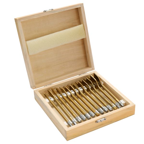 13pcs flat spade drill bits set metal bit kit hex shank woodworking tool accessories
13pcs flat spade drill bits set metal bit kit hex shank woodworking tool accessories