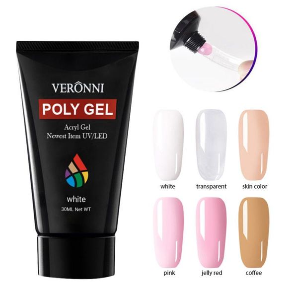 6 colors extend nail 30ml crystal extend uv nail gel extension builder lacquer jelly acrylic art tslm1, Red;pink
6 colors extend nail 30ml crystal extend uv nail gel extension builder lacquer jelly acrylic art tslm1, Red;pink