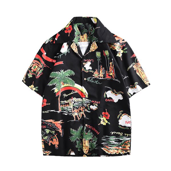 womail men's 2019 new summer fashion couple personal tribe printed short-sleeved polyester blouse beach dropship apr11, White;black
womail men's 2019 new summer fashion couple personal tribe printed short-sleeved polyester blouse beach dropship apr11, White;black