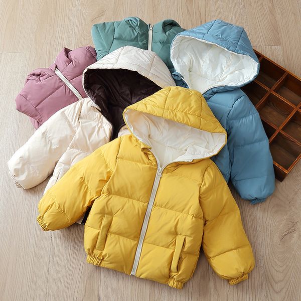 hkxn kids parkas jacket baby winter boys and girls coats clothing hooded solid color thicken children down jacket t02, Blue;gray
hkxn kids parkas jacket baby winter boys and girls coats clothing hooded solid color thicken children down jacket t02, Blue;gray