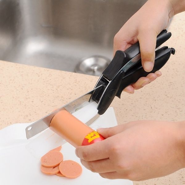 2019 new multi-function 2 in 1 food chopper kitchen scissors clever cutter smart cutter kitchen knife shears vegetable slicer
2019 new multi-function 2 in 1 food chopper kitchen scissors clever cutter smart cutter kitchen knife shears vegetable slicer