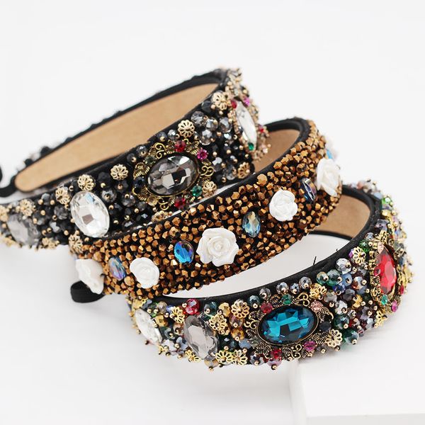 charm limited edition luxury baroque crown full rhinestone handmade hairbands crystal wide classic headband wedding hair jewelry, Golden;white
charm limited edition luxury baroque crown full rhinestone handmade hairbands crystal wide classic headband wedding hair jewelry, Golden;white