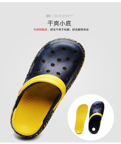 2020 summer sandals for beach sports women men's slip-on shoes slippers female male crocks crocse water mules d049, Black
2020 summer sandals for beach sports women men's slip-on shoes slippers female male crocks crocse water mules d049, Black