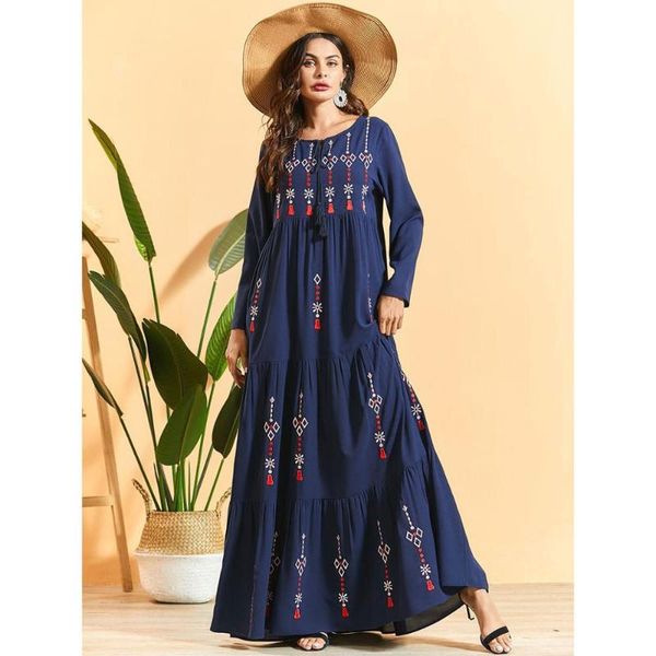ethnic clothing autumn embroidery long sleeve maxi dress plus size tassel neck abaya women ramadan kaftan dubai robe islamic judaic gown, Red
ethnic clothing autumn embroidery long sleeve maxi dress plus size tassel neck abaya women ramadan kaftan dubai robe islamic judaic gown, Red